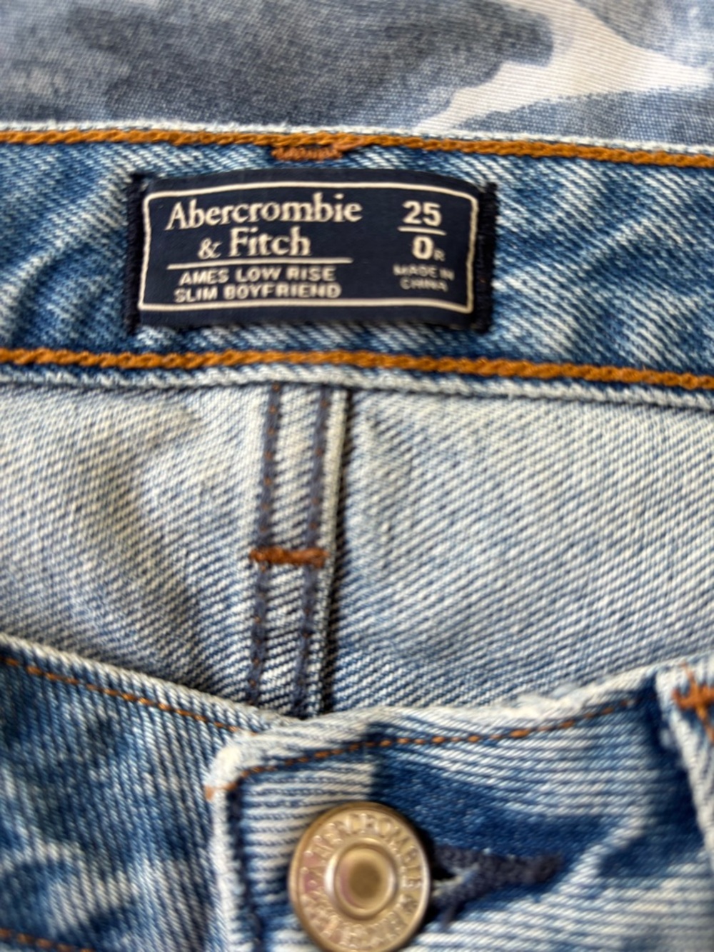 Abercrombie & Fitch Light Blue Slim Boyfriend Jeans